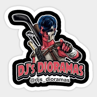 Casey Jones/ DJ Dioramas Mash up Sticker